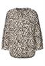 Print-Bluse mit Tapedetails moonstone sand