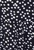 Print Kleid in Midi Länge deep blue