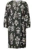 Print-Kleid mit Schleifen desert pine green