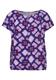 Print Materialmix T-Shirt bellflower lilac