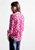 Print Mix Bluse pink sorbet