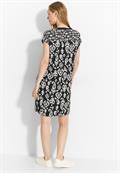 Print Mix Kleid black