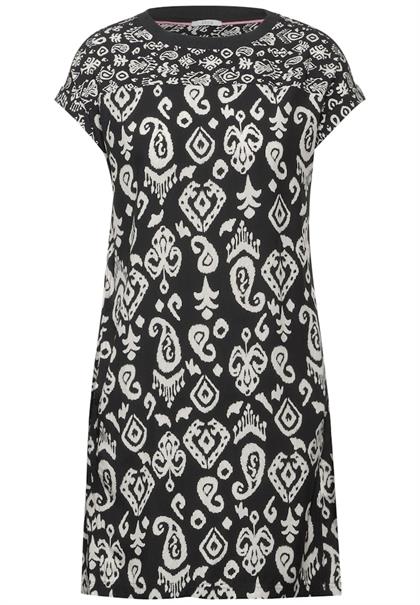 Print Mix Kleid black