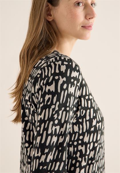 Print-Shirt im Tunika-Look raw khaki