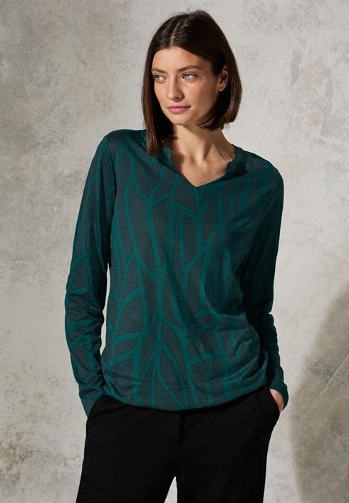 print-shirt-mit-ziersteinen-petrol-green