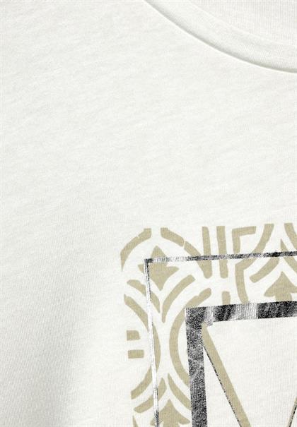 Print T-Shirt off white