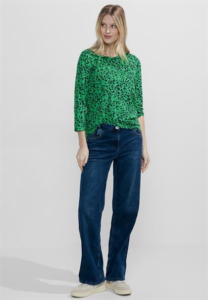 Print Tunikashirt celery green