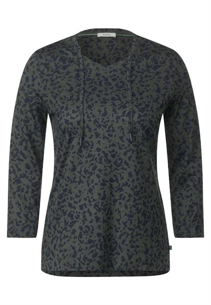 Print Tunikashirt strong khaki