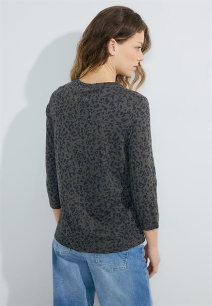 Print Tunikashirt strong khaki