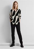 Print Viskosebluse black
