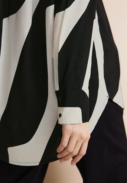 Print Viskosebluse black