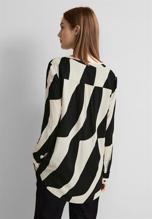 print-viskosebluse-black