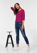Printbluse in Viskose lavish pink