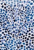 Printbluse mit Stehkragen off white