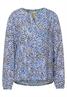 Printbluse mit Stehkragen off white