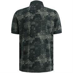 printed two tone pique carbon