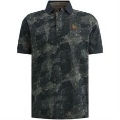 printed two tone pique carbon