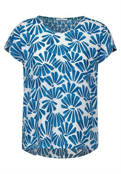 Printmix Bluse azure blue