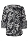 Printmix Bluse carbon grey