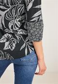 Printmix Bluse carbon grey