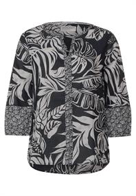 Printmix Bluse carbon grey
