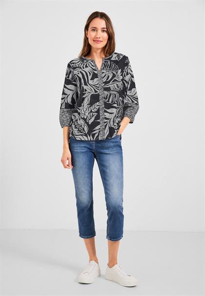 Printmix Bluse carbon grey