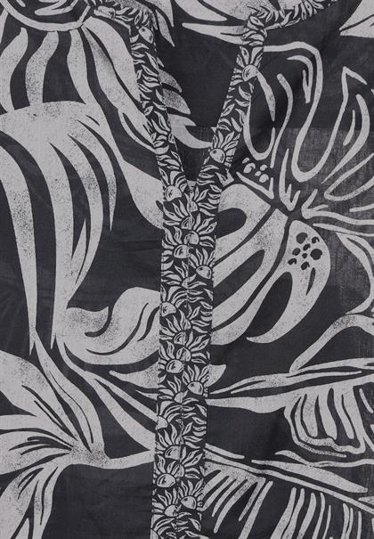 Printmix Bluse carbon grey