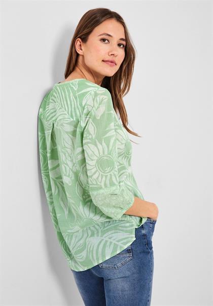 Printmix Bluse fresh salvia green