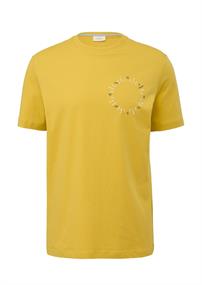 Printshirt aus Baumwolle gelb