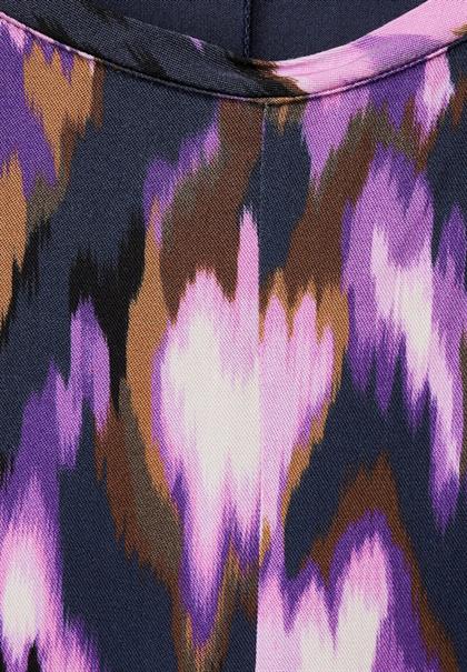 Printshirt mit 3/4 Arm deep pure lilac