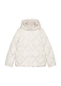 Puffer-Daunenjacke mit abnehmbarer Kapuze chalky stone