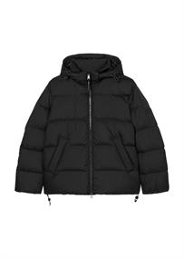 Puffer-Daunenjacke regular black