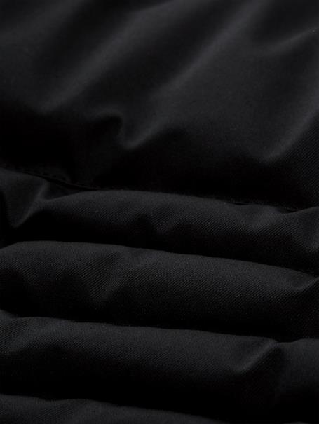 Puffer-Jacke mit abnehmbarer Kapuze black
