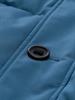 Puffer-Jacke mit abnehmbarer Kapuze real teal blue