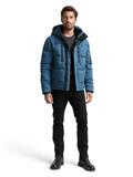 Puffer-Jacke mit abnehmbarer Kapuze real teal blue