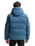 Puffer-Jacke mit abnehmbarer Kapuze real teal blue