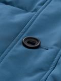 Puffer-Jacke mit abnehmbarer Kapuze real teal blue