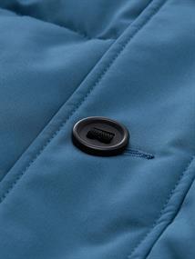 Puffer-Jacke mit abnehmbarer Kapuze real teal blue