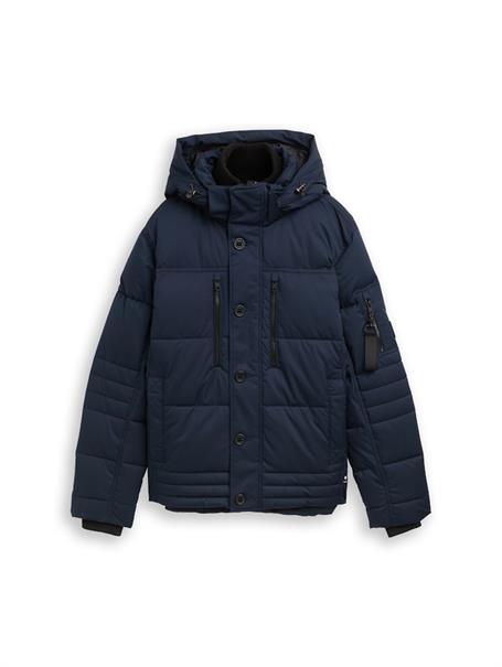 Puffer-Jacke mit abnehmbarer Kapuze sky captain blue