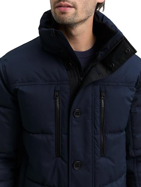 Puffer-Jacke mit abnehmbarer Kapuze sky captain blue
