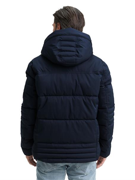 Puffer-Jacke mit abnehmbarer Kapuze sky captain blue