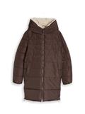 Puffer-Mantel aus wasserabweisendem Material java dark brown