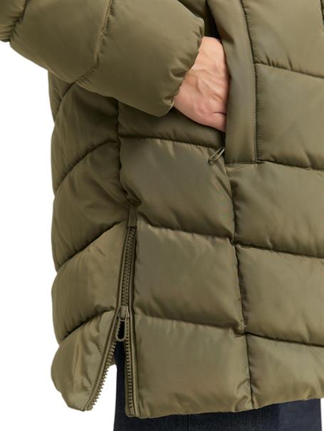 Puffer-Mantel im 2-in-1-Look jungle soil green