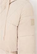 Puffer Mantel mit Cordmix teddy vanilla white