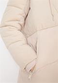 Puffer Mantel mit Cordmix teddy vanilla white