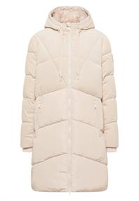Puffer Mantel mit Cordmix teddy vanilla white
