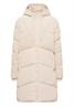 Puffer Mantel mit Cordmix teddy vanilla white