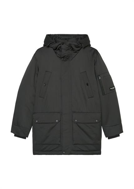 Puffer-Parka mit Kapuze broken graphite