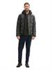 Pufferjacke mit abnehmbarer Kapuze grey garment dye structure