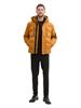 Pufferjacke mit abnehmbarer Kapuze peanut butter brown
